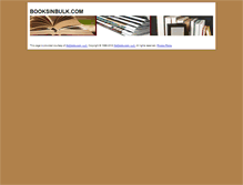 Tablet Screenshot of booksinbulk.com